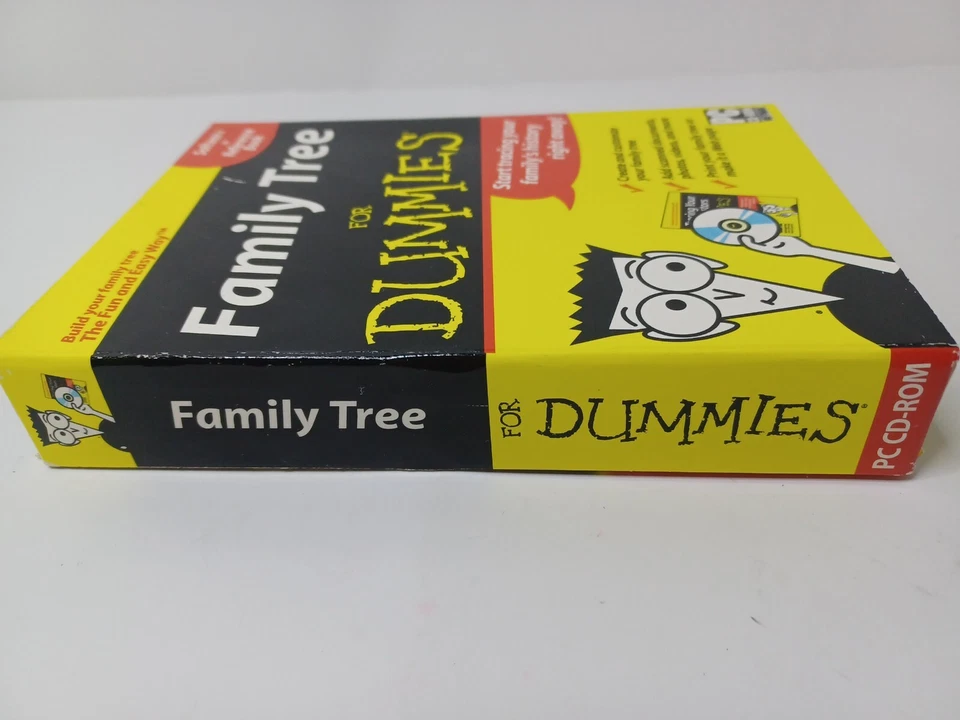 Family Tree For Dummies Software (PC CD-ROM) + Reference Book NEW Sealed - Image 4 of 4