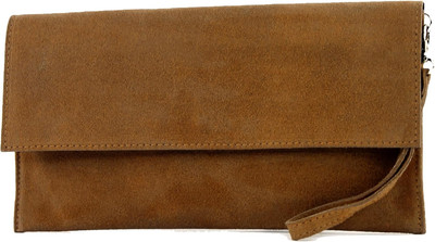 Modamoda De T151 Damen Wildleder Rauleder Clutch Umhängetasche Abendtasche Handm