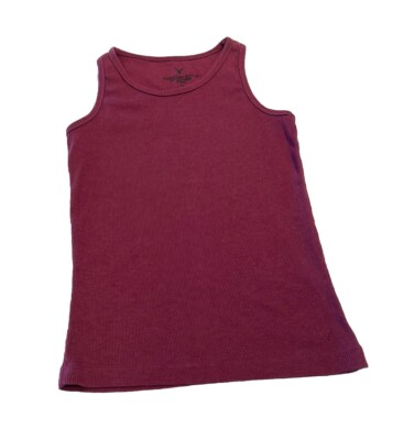 AMERICAN EAGLE Outfitters Tank Top, Kids Size 10, Burgandy Color 