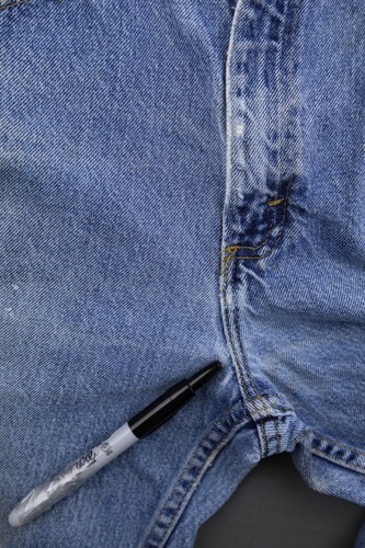 Jeans Lee vintage para hombre rectos lavado medio desgastados EE. UU. talla 34x32 (Sr 33x30) - Imagen 6 de 12