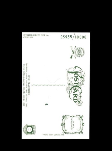 Enos Slaughter Hand Signed Perez Steele Postcard Autograph - Picture 2 of 2