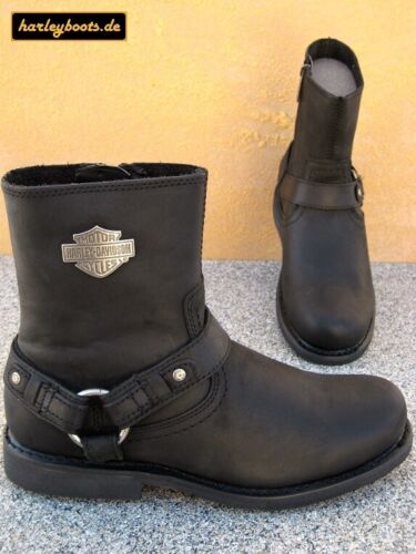 Harley Davidson boots scout black cult classic biker boats sizes 40 to 46 - Picture 1 of 6