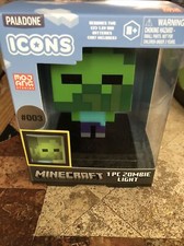 Minecraft Paladone Icons 3D Character Zombie Night Light Lamp 003 New Sealed