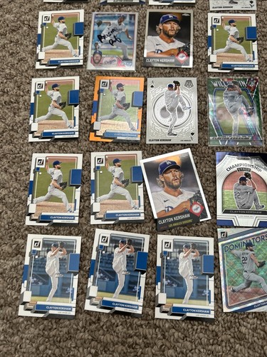 (50) CLAYTON KERSHAW Card Lot Chrome REFRACTORS TOPPS Parallels HOLO PRIZM - Picture 3 of 7