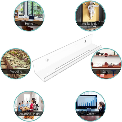 Vinyl Wall Mount, Vinyl Record Shelf Wall Mount 10 PCS, 7 Inch Clear Acrylic Vin - Picture 7 of 12