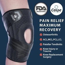 Knee Brace Compression Sleeve Joint Support Open Patella Stabilizer Wrap Sports