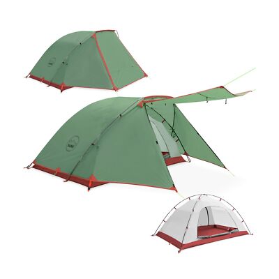 KAZOO 2／4 Person Camping Tent Outdoor Waterproof Family Large Tents 2/4 P