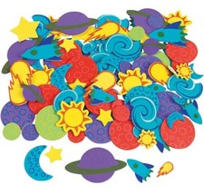 500 Fabulous Foam Self-Adhesive Space Shapes