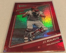 2021 Donruss Baseball J.T. Realmuto Philadelphia Phillies Holo Red Parallel #152