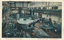 Postkarte Foto Ansichtskarte Essen Krupp's Gußstahlfabrik Schiff Montage C1.77