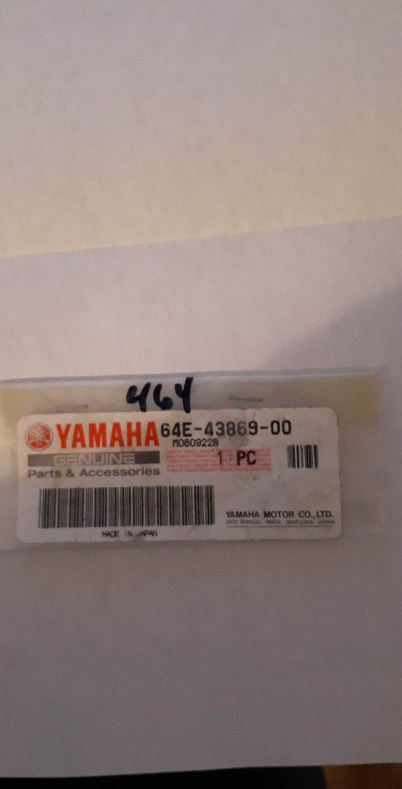 Genuine Yamaha Outboard Parts 64E438690000 ORing loc464 eBay