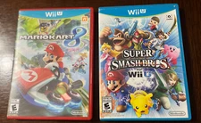 Super Smash Bros & Mario Kart Nintendo Wii Lot of 2 Pre-Owned