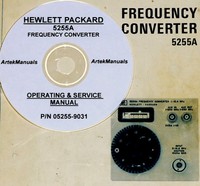 Hp Hewlett Packard 5255a, Frequency Converter Operating & Service Manual Hp Hewlett Packard 5255a, Frequency Converter Operating & Service Manual
