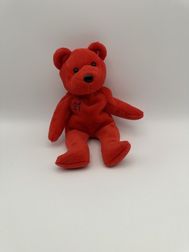 Sammy Sosa #21 Bamm Beanos Plush Bear Red