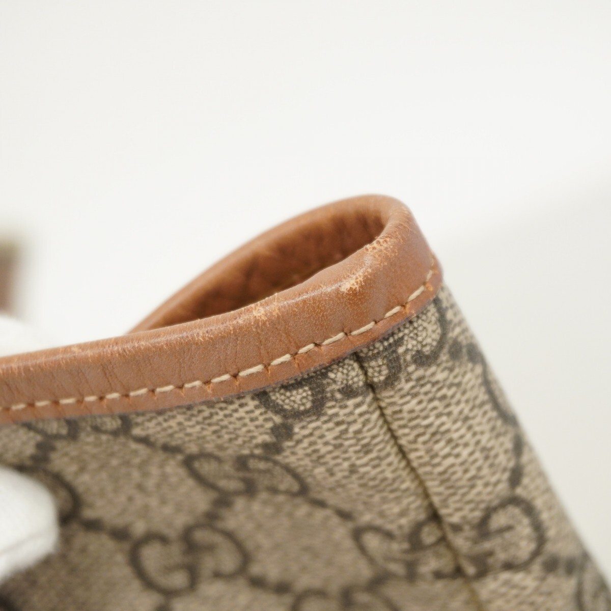  GUCCI Tote Bag GG Supreme Sherry Line 211134 PVC Champagne Gold Hardware 52094 thumbnail 7