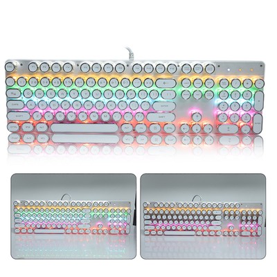 900 5 Mechanical Keyboard With Retro Round Cap Computer Parts CB