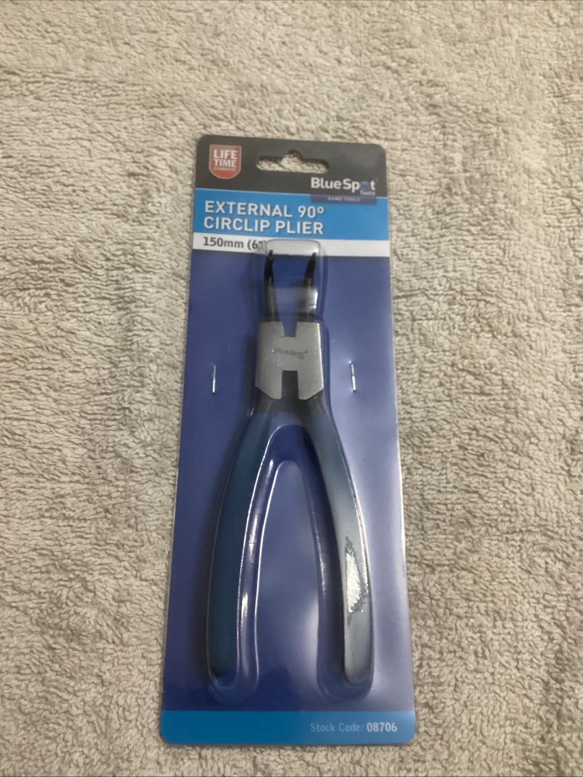 Bluespot External 90 Degree Circlip Pliers