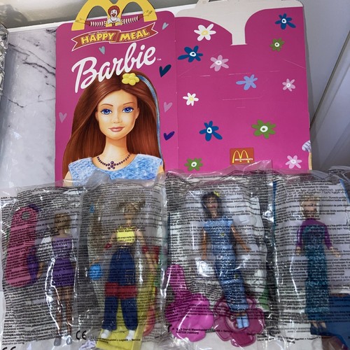 Barbie 2000 McDonald’s Vintage Set Of 4 H/Meal Toys BNIP With box. - Picture 1 of 8
