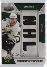 2010 Certified Fabric of the Game Die-Cut NHL Materials 2/25 James Neal #JN 0q3