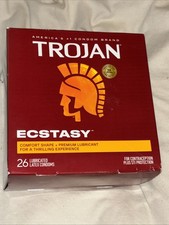 Trojan Ecstasy 26 New Condoms Exp Date 7.1.28