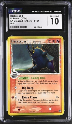 Heracross δ graded CGC 10 for sale on eBay