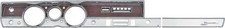 1968-69 Barracuda Rallye Instrument Bezel With Ac Woodgrain And Silver