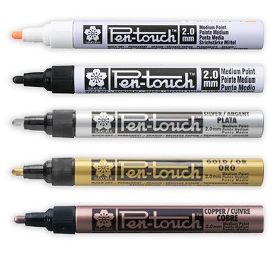Sakura Pen-Touch Paint Marker Mittel 2,0mm Rundspitze 5 Farben Verfügbar