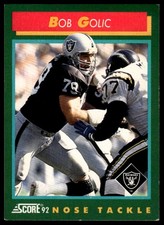 1992 Score #321 Bob Golic