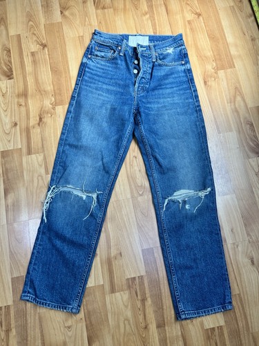 MOTHER Superior The Tomcat Playing With Scissors Size 24 Straight Distressed
