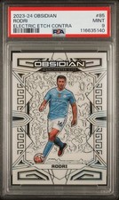 Rodri 2023 2024 2023-24 Panini Obsidian #85 Electric Etch Contra 9/9 PSA 9