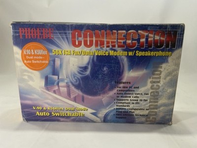 PCI Modem Phoebe Fax/Data Internal Card 56K BPS Voice Speakerphone NEW Boxed V90