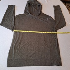 Reebok Grey "Speedwick" Pullover Hoodie Size 2XL