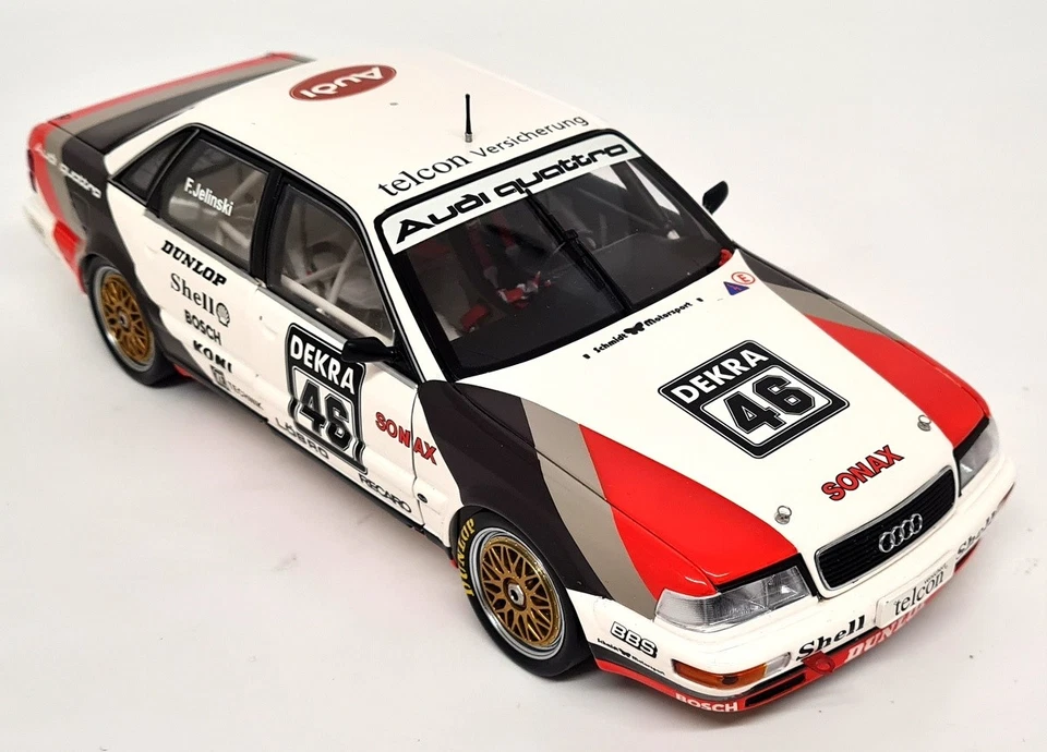 Minichamps 1/18 Audi V8 Quattro DTM 1990 Jelinski Diecast coche modelo a escala Foto 4 de 4