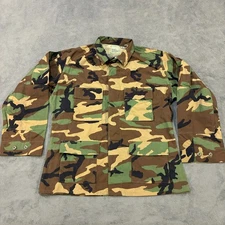 US Military Uniform Shirt Bown Tactical Combat Woodland Mens Sz Large Regular