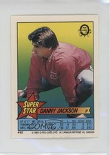 1989 O-Pee-Chee Super Star Sticker Backs ( 121) Danny Jackson Don Carman 1a7j