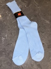 Vintage Colony House Socks Hi-Bulk Orlon Blue USA Mens 10-13 NOS Hole-In-None