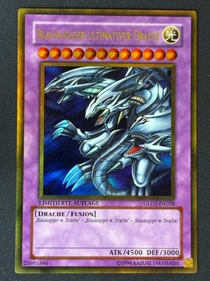 Blauäugiger Ultimativer Drache GLD1-DE028 Gold Rare NM Deutsch Yugioh