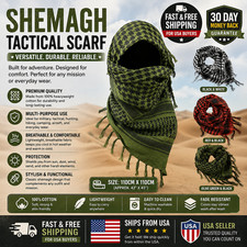 Shemagh Military Army Cotton Heavyweight Arab Tactical Desert Keffiyeh Scarf