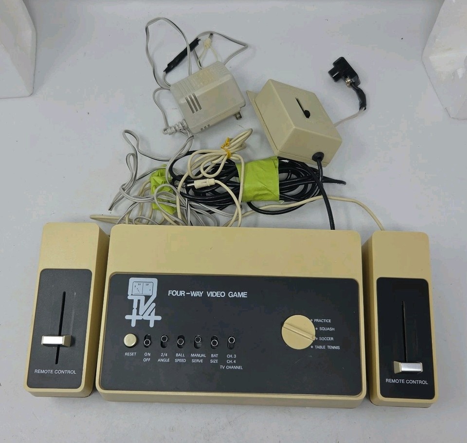 A 1977 four-way Pong console is a genuine museum-piece artifact of the very birth of home gaming — untested is a caveat, but it's a stunning display piece regardless.