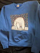 Vintage 80s Greenpeace polar bear sweatshirt