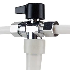 APOLLO EPXVT123838C 1/2 in. Chromed Brass PEX-A Barb x 3/8 in. Compression Dual