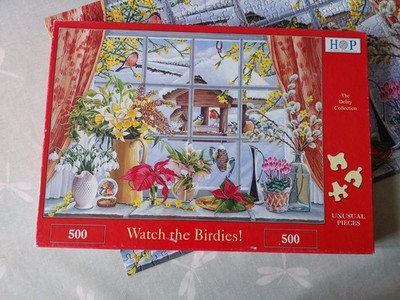 Watch The Birdies! Hop 500 # Puzzle ungewöhnliche Formteile Delny Collection