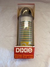 Sealed Dixie Wall Mount 1690 5 Ounce Cup Chrome Kitchen Dispenser w/20 Cups