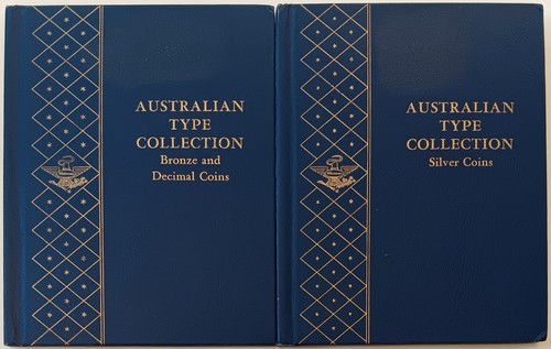 Whitman Australian Type Collection Bronze Decimal & Silver 9527 9528 Coin Albums