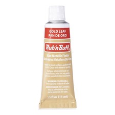 AMACO Rub n Buff Wax Metallic Finish - Rub n Buff Gold Leaf 15ml Tube - Versa...