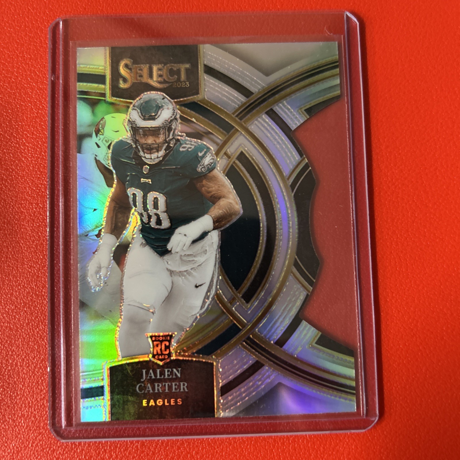 2023 Panini Select - Premier Level Silver Prizm Die-Cut #171 Jalen Carter (RC)