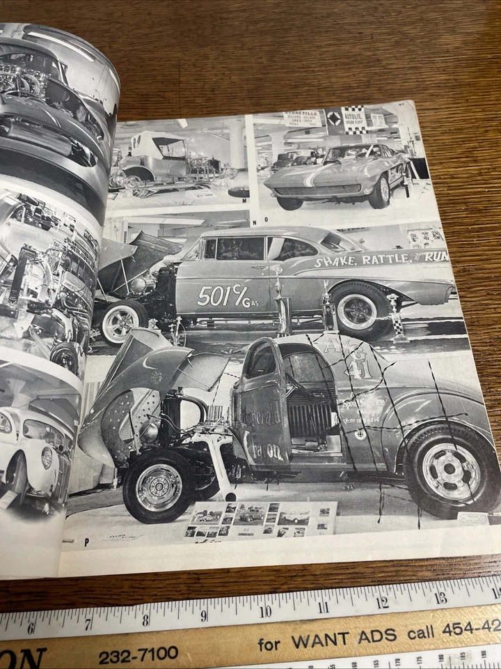 Rare July 1965 Rodding & Re-styling Magazine Drag racing Chicago Custom Show 409 - Image 3 of 4