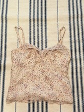 Tocca Silk Confetti  Tank Top Blouse Size Sma...