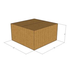 20 15x15x8 Kraft Brown Corrugated Shipping Boxes 32 ECT Single-Wall New