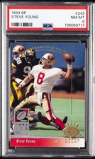 1993 SP #243 STEVE YOUNG PSA 8
